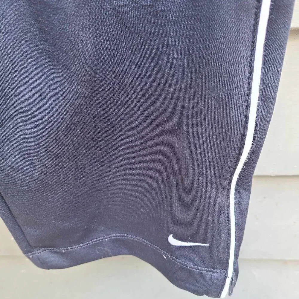 Nike Navy with White Stripe Drawstring Workout Pants size Large